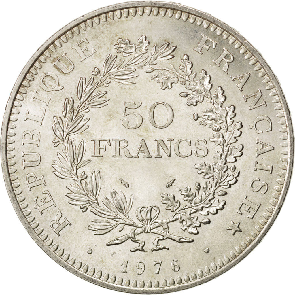 Vème République, 50 Francs Hercule 1976, KM 941.1