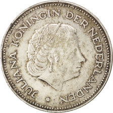 NETHERLANDS, 10 Gulden, 1970, KM #195, AU(50-53), Silver, 38, 24.96
