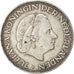 NETHERLANDS, 2-1/2 Gulden, 1959, KM #185, EF(40-45), Silver, 33, 14.91