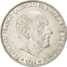 SPAIN, 100 Pesetas, 1966, KM #797, AU(55-58), Silver, 34, 18.99