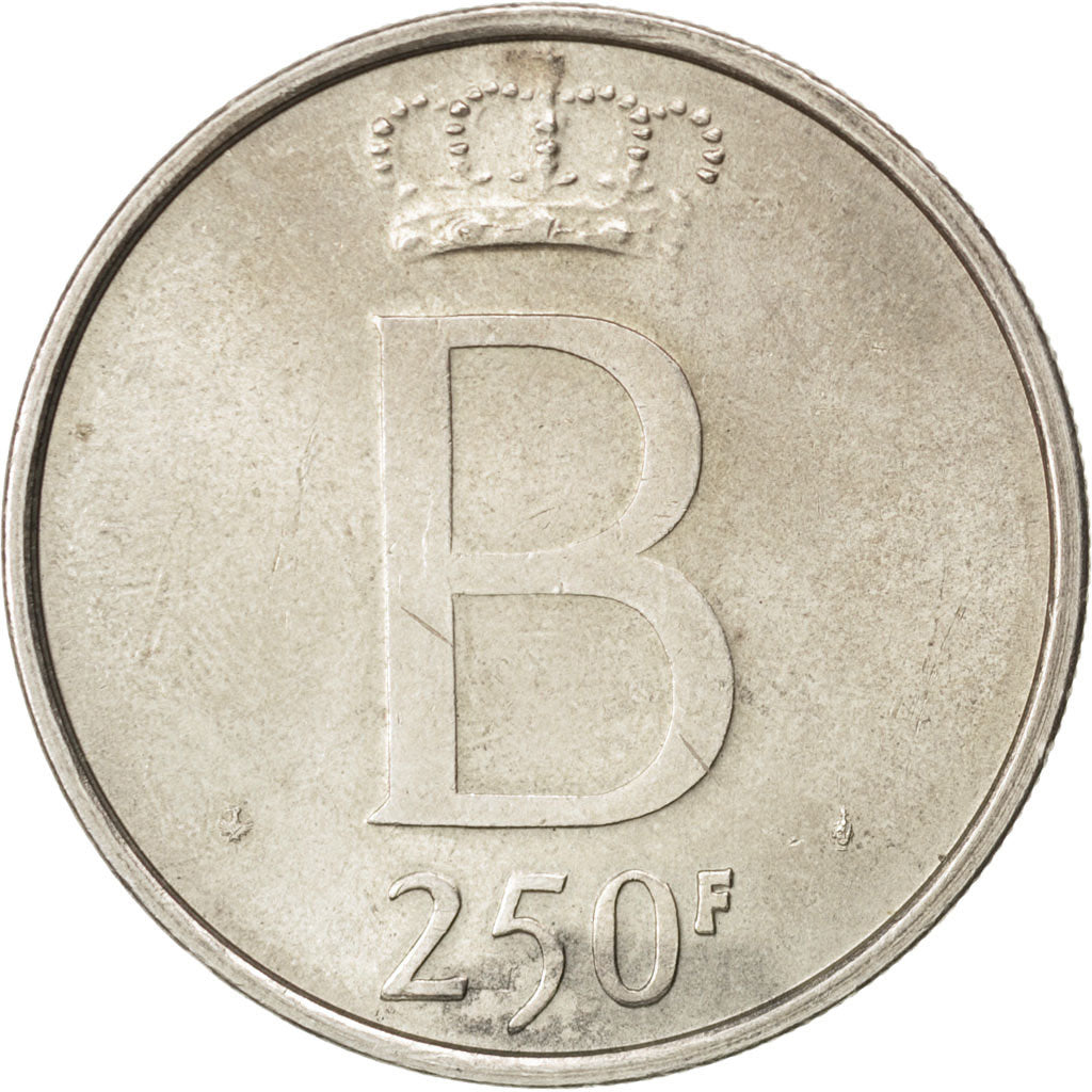 Belgique, Baudouin I, 250 Francs jubilé du roi 1976, KM 157.1