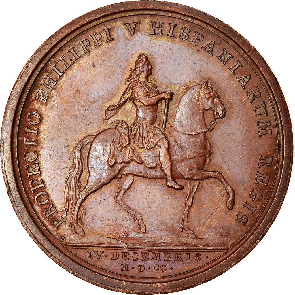 France, Médaille, Louis XIV, Départ de Philippe V, Roi d'Espagne, History