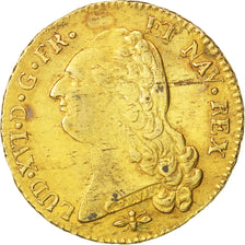 Francia, Louis XVI, Double louis d'or à la tête nue, 2 Louis D'or, 1786, Ly...