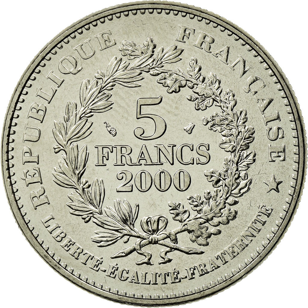 Monnaie, France, Écu de Saint Louis, 5 Francs, 2000, SPL, Copper-Nickel Plated