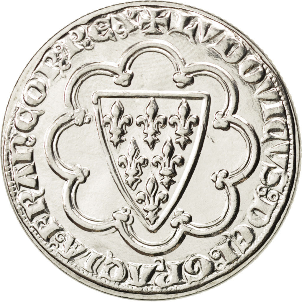 FRANCE, Écu de Saint Louis, 5 Francs, 2000, Paris, KM #1224, MS(63), ...