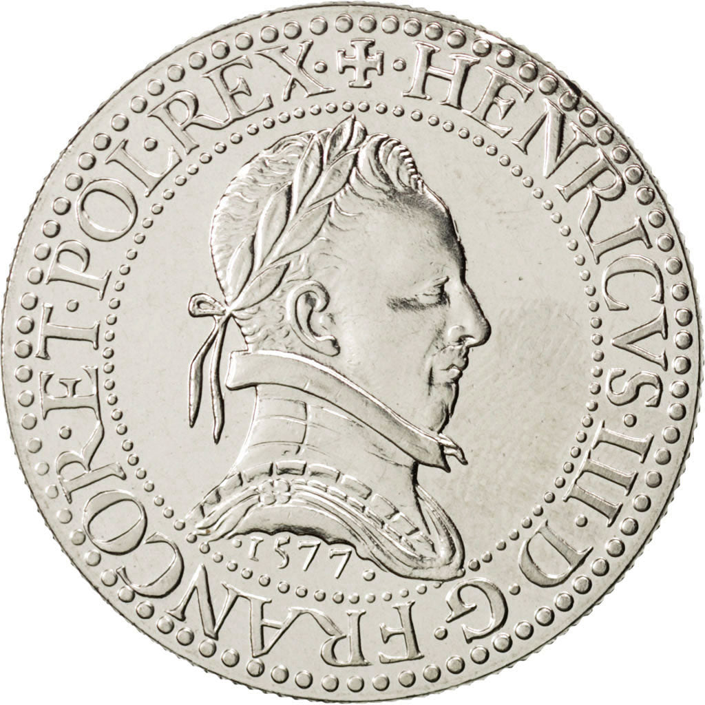 FRANCE, Franc d'Henri III, 5 Francs, 2000, Paris, KM #1963, MS(63),...