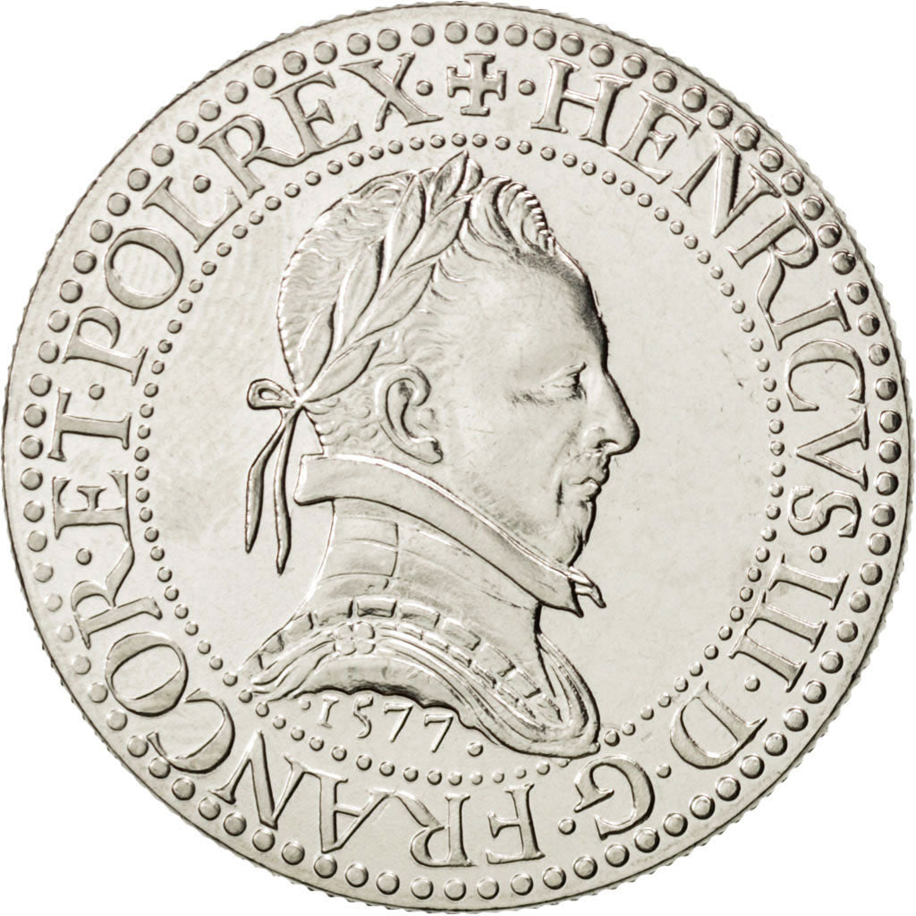 FRANCE, Franc d'Henri III, 5 Francs, 2000, Paris, KM #1963, MS(63),...