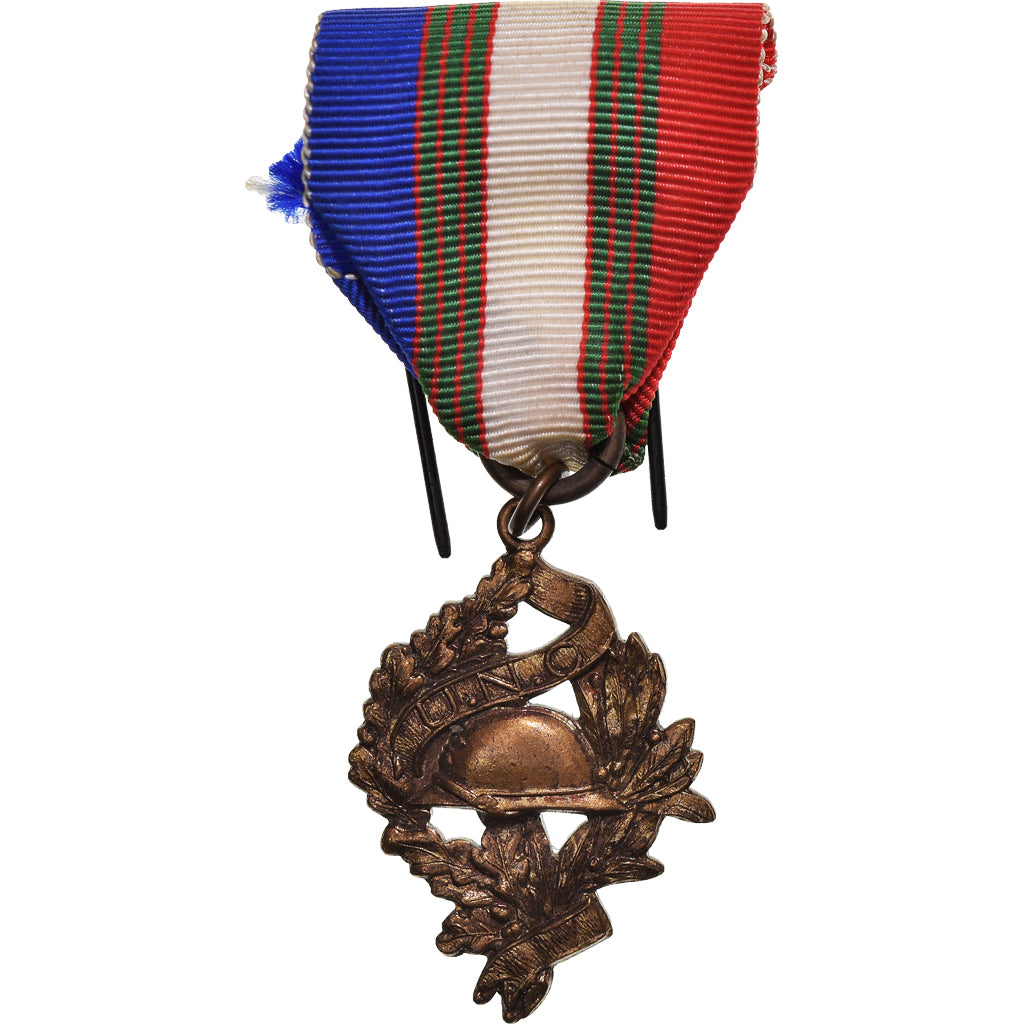 France, Union Nationale des Combattants, Medal, Excellent Quality, Bronze, 33