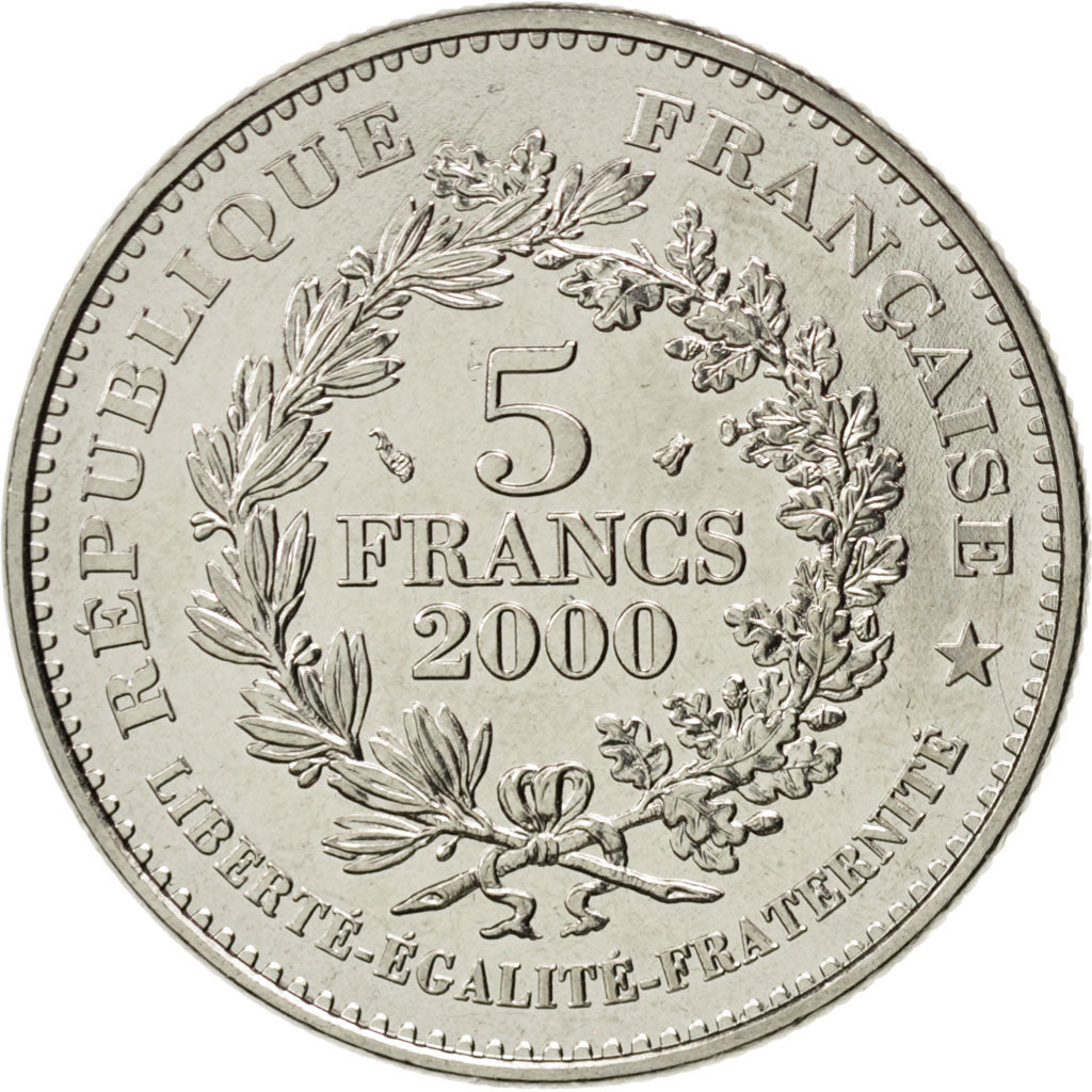 FRANCE, Marianne révolutionnaire, 5 Francs, 2000, Paris, KM #1965, MS(63), C...