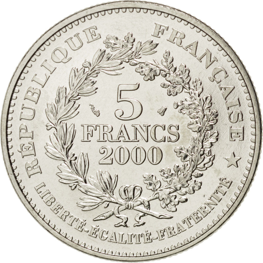 FRANCE, Marianne de la III République, 5 Francs, 2000, Paris, KM #1966, MS(63),