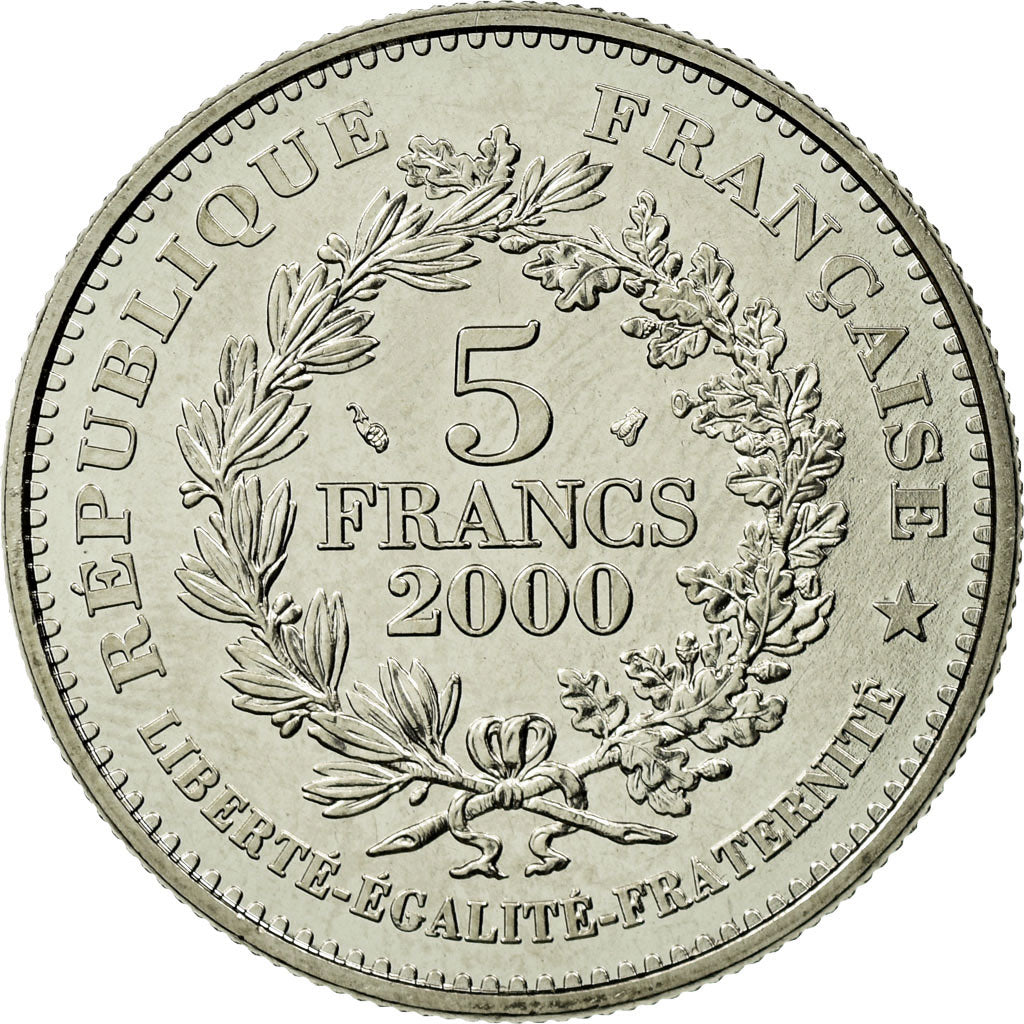 Coin, France, Marianne du nouveau franc, 5 Francs, 2000, Paris, MS(63)