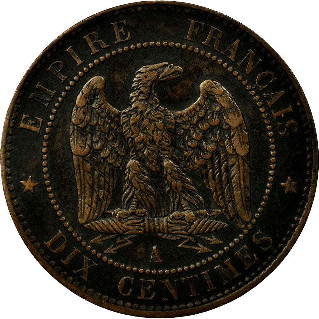 Coin, France, Napoleon III, Napoléon III, 10 Centimes, 1853, Paris, AU(55-58)