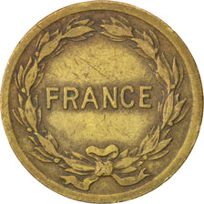 FRANCE, France Libre, 2 Francs, 1944, Philadelphia, KM #905, EF(40-45), Brass,..