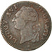 Coin, France, Louis XVI, Sol ou sou, Sol, 1784, Metz, VF(20-25), Copper
