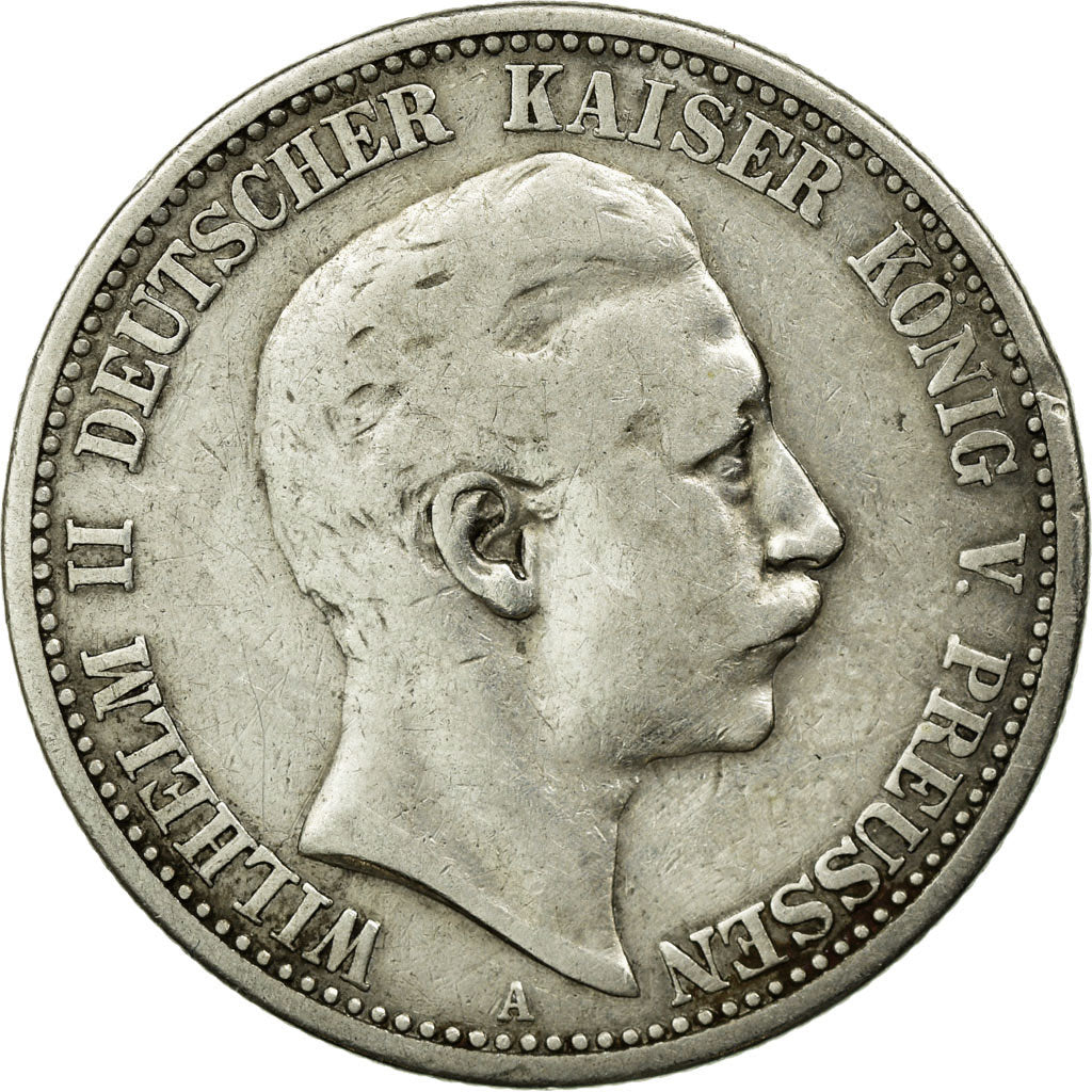 Coin, German States, PRUSSIA, Wilhelm II, 2 Mark, 1904, Berlin, VF(30-35)