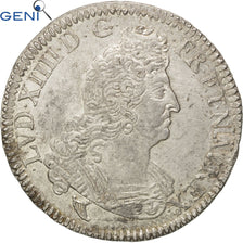 Moneda, Francia, Louis XIV, 1/2 Ecu, 1701, Limoges, GENI, AU58, Plata, graded