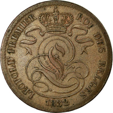 Coin, Belgium, Leopold I, 10 Centimes, 1832, EF(40-45), Copper, KM:2.1