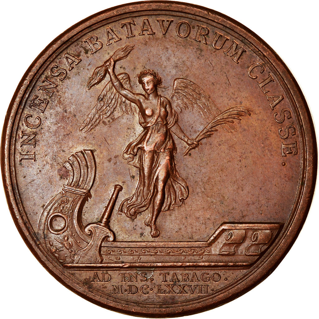 France, Medal, Louis XIV, Combat Naval de Tabago, History, 1696, Mauger