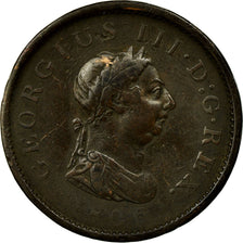 Monnaie, Grande-Bretagne, George III, Penny, 1806, TTB, Cuivre, KM:663