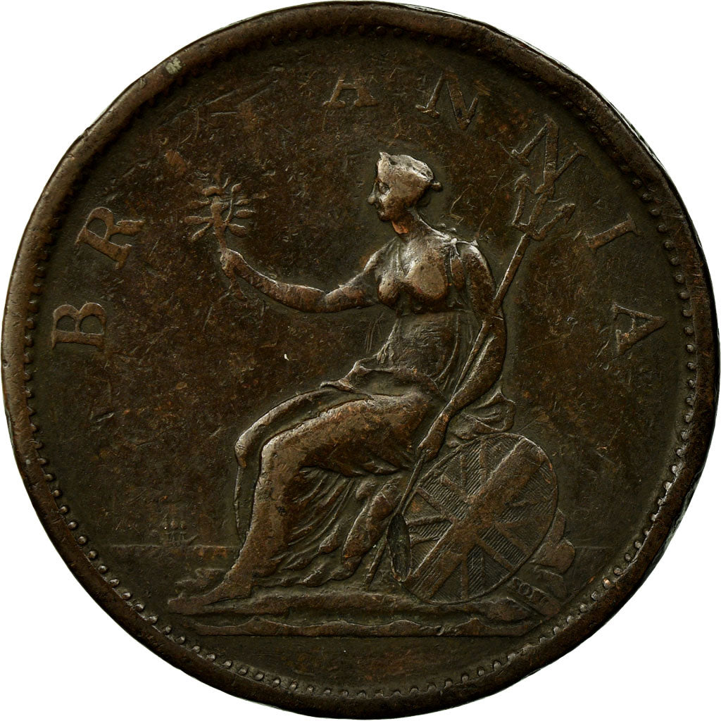 Coin, Great Britain, George III, Penny, 1806, EF(40-45), Copper, KM:663