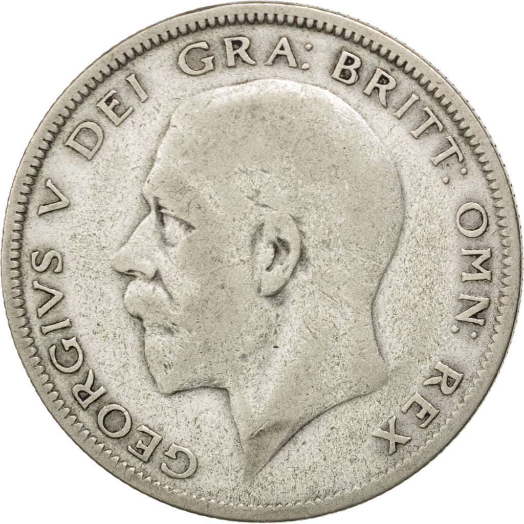 GREAT BRITAIN, 1/2 Crown, 1929, KM #835, VF(20-25), Silver, 32.3, 13.77