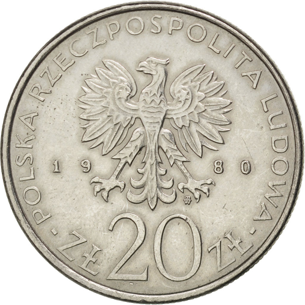 Pologne, 20 Zlotych 50 ans du Daru Pomorza 1980, KM Y112