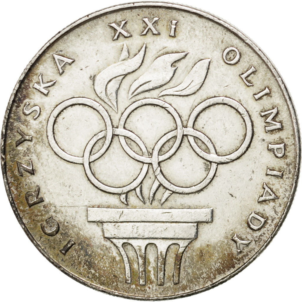 POLAND, 200 Zlotych, 1976, Warsaw, KM #86, AU(50-53), Silver, 31, 14.08