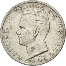MONACO, 5 Francs, 1966, KM #141, EF(40-45), Silver, Gadoury #152 KM 141, 12.00