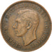 GREAT BRITAIN, Penny, 1945, KM #845, EF(40-45), Bronze, 31, 9.37