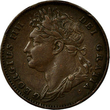 Monnaie, Grande-Bretagne, George IV, Farthing, 1821, TTB, Cuivre, KM:677