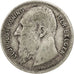 BELGIUM, Franc, 1904, KM #57.1, VF(30-35), Silver, 4.95