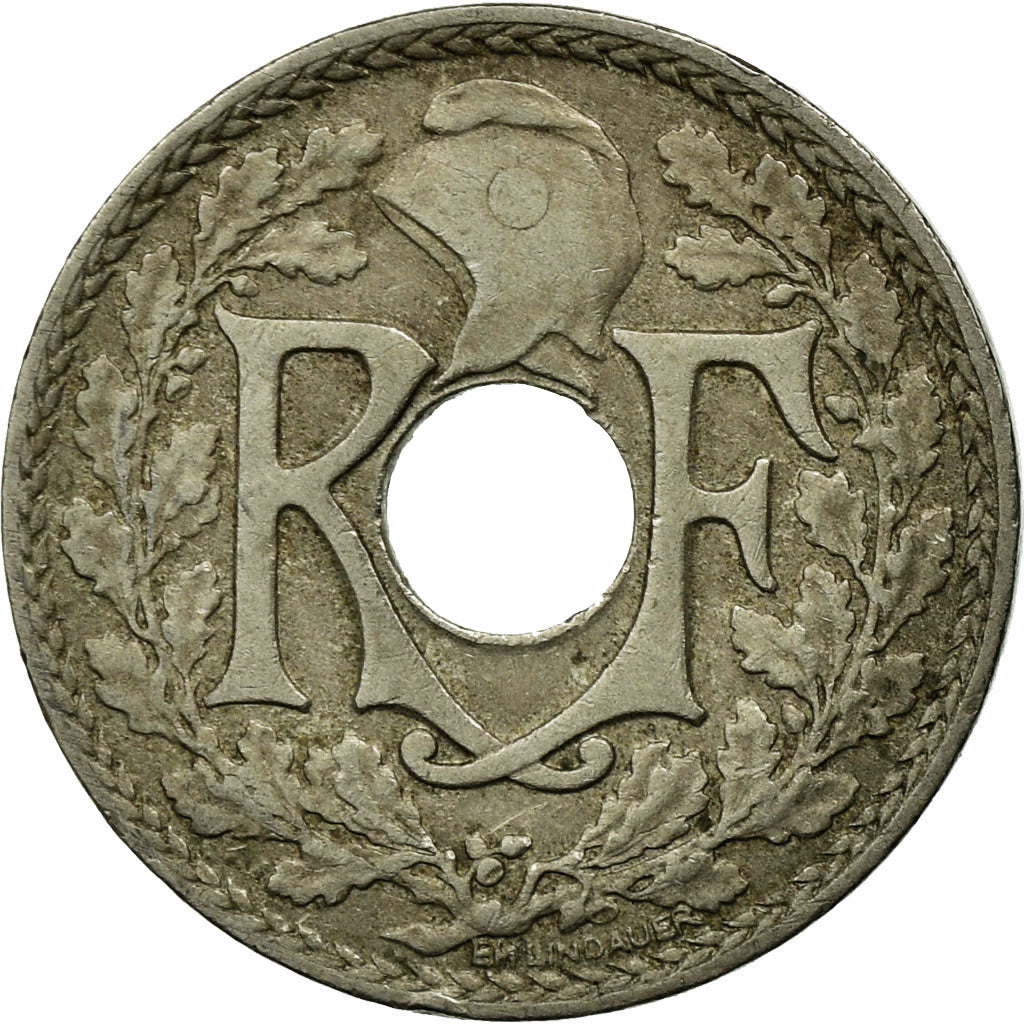 Coin, France, Lindauer, 5 Centimes, 1919, EF(40-45), Copper-nickel, KM:865