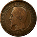Moneda, Francia, Napoleon III, Napoléon III, 10 Centimes, 1856, Paris, BC+