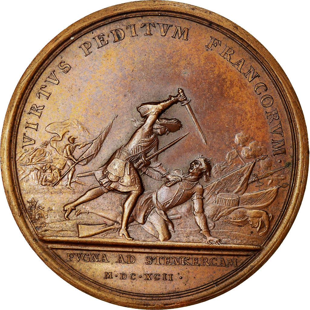 France, Medal, Louis XIV, Combat de Steenkerque, History, 1692, Mauger