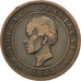 HAITI, 20 Centimes, 1863, KM #41, EF(40-45), Bronze, 7.75
