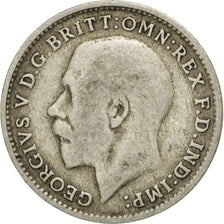 GREAT BRITAIN, 3 Pence, 1920, KM #813a, VF(30-35), Silver, 16.1, 1.33