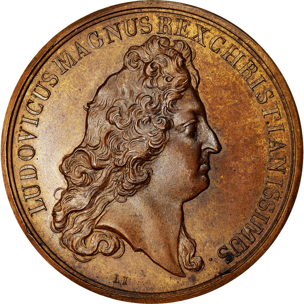 France, Médaille, Louis XIV, Le Roi d'Angleterre Réfugié en France, 1689