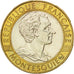 FRANCE, Montesquieu, 10 Francs, 1989, KM #969, AU(55-58), Bi-Metallic, 23,...
