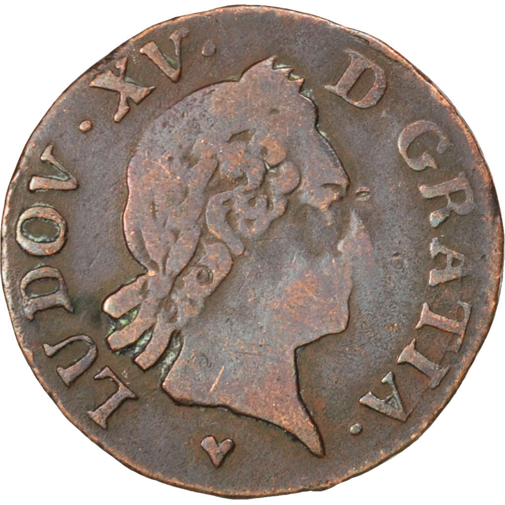 FRANCE, Liard à la vieille tête, Liard, 1770, Strasbourg, KM #543.3, VF(20-25), 