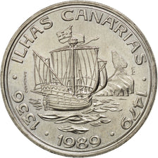 PORTUGAL, 100 Escudos, 1989, KM #646, MS(60-62), Copper-Nickel, 34, 16.53