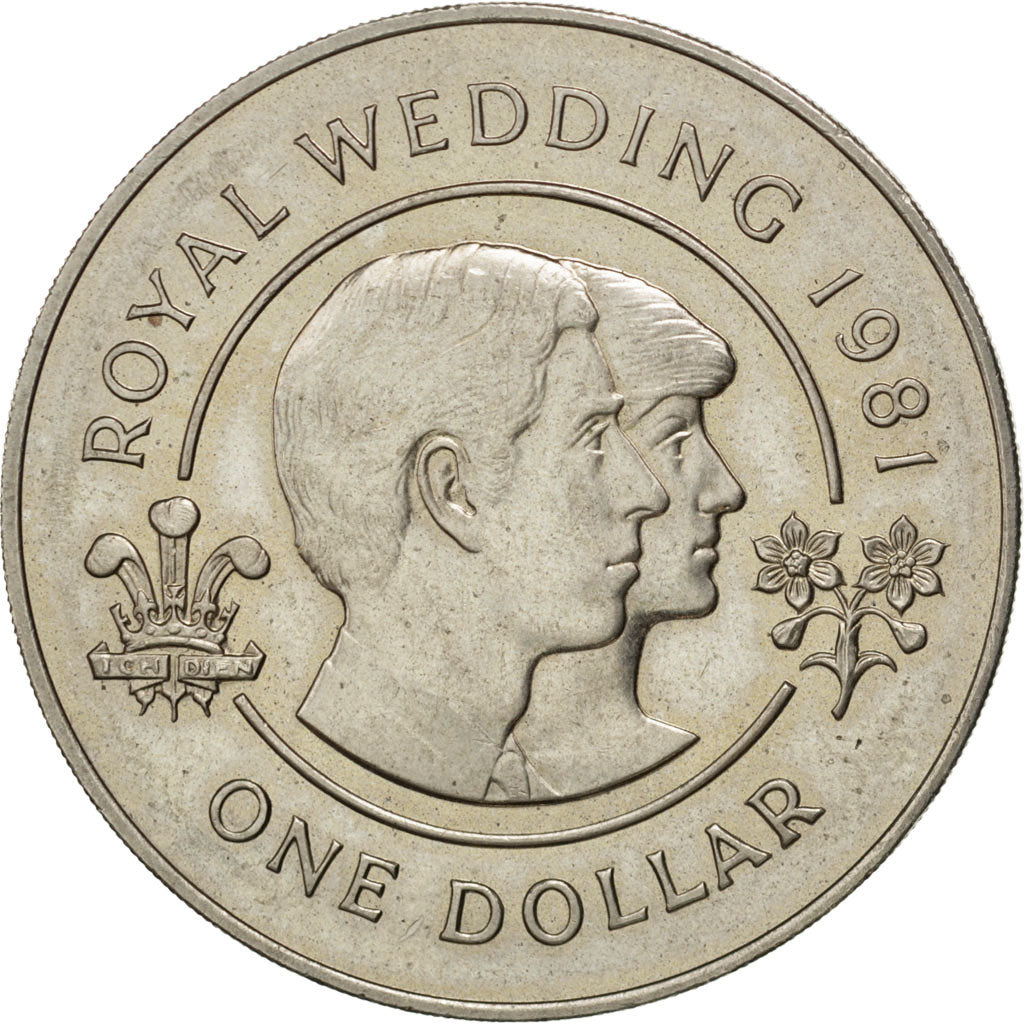 BERMUDA, Dollar, 1981, KM #28, AU(55-58), Copper-Nickel, 38.5, 28.76