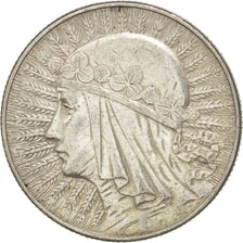 POLAND, 5 Zlotych, 1933, Warsaw, KM #21, EF(40-45), Silver, 28, 10.94
