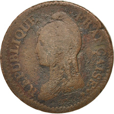 FRANCE, Dupré, Decime, 1799, Bordeaux, KM #644.8, VG(8-10), Bronze, Gadoury #...