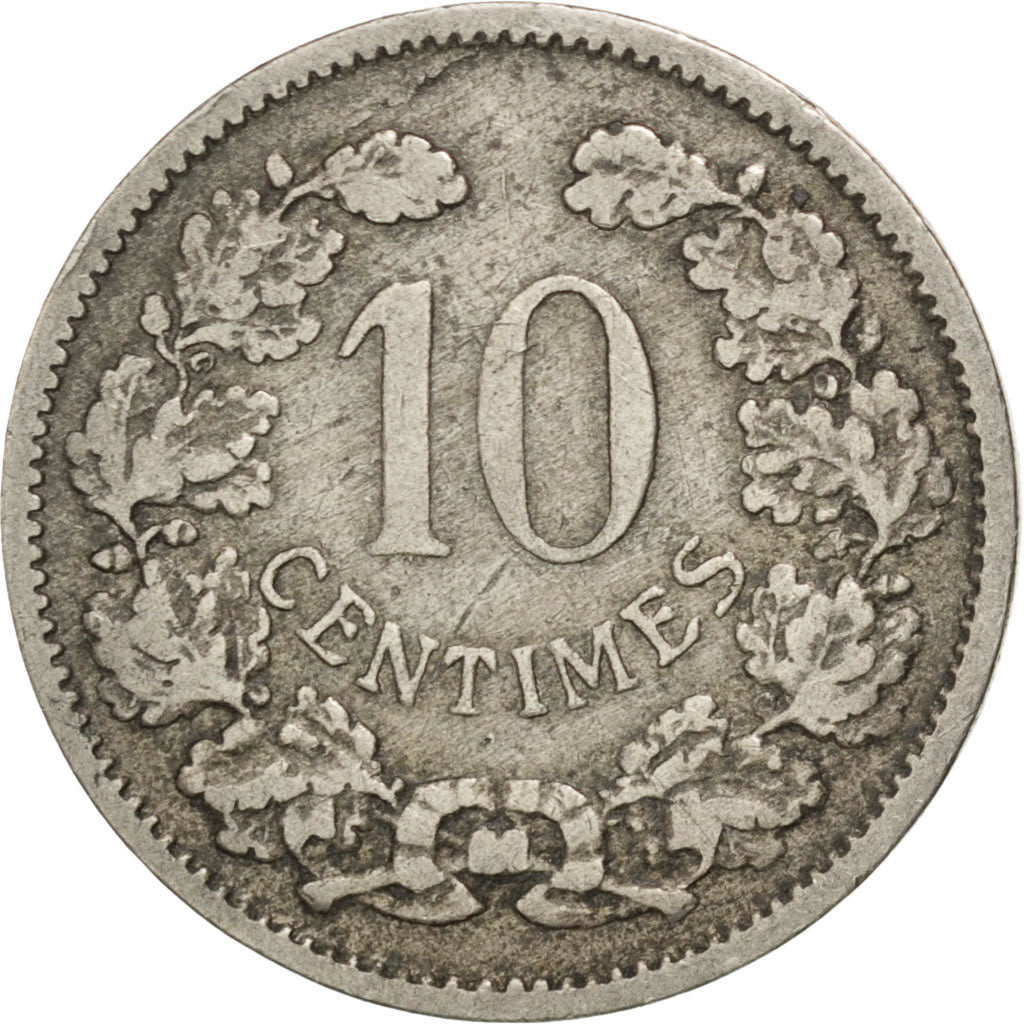 LUXEMBOURG, 10 Centimes, 1901, KM #25, EF(40-45), Copper-Nickel, 20, 3.03