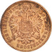 AUSTRIA, Kreuzer, 1881, KM #2186, AU(50-53), Copper, 19.25, 3.32
