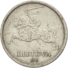 Münze, Lithuania, 5 Litai, 1936, SS, Silber, KM:82