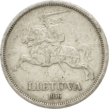 Monnaie, Lithuania, 5 Litai, 1936, TTB, Argent, KM:82