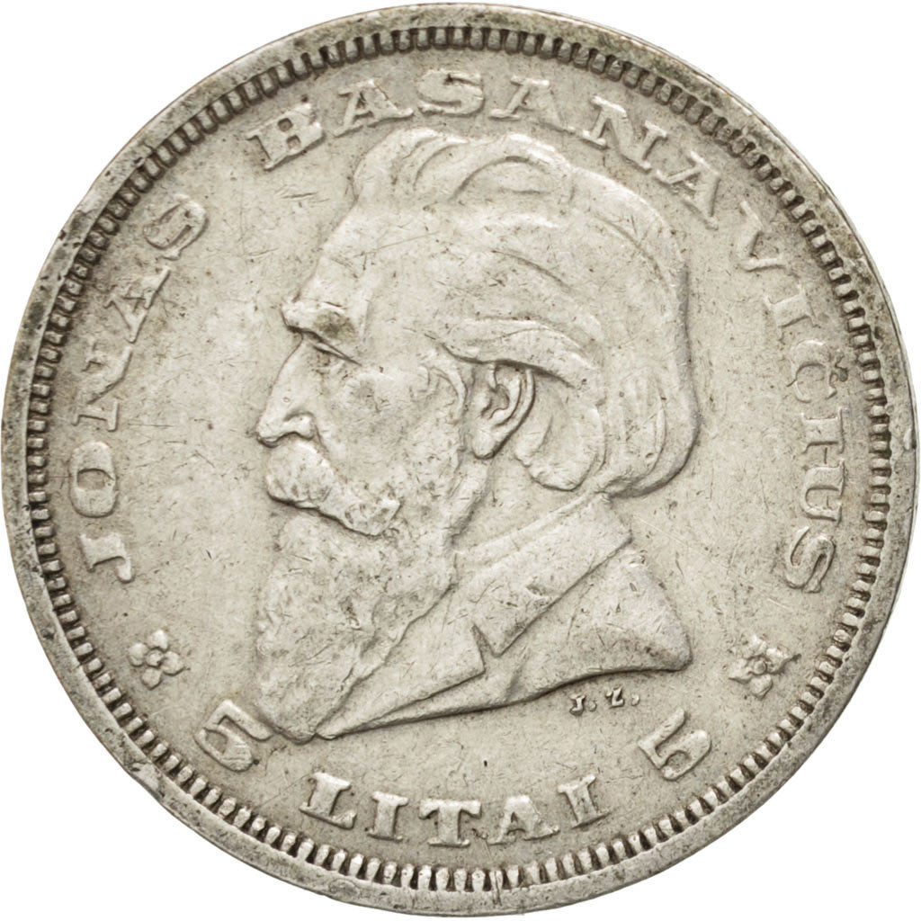 Münze, Lithuania, 5 Litai, 1936, SS, Silber, KM:82