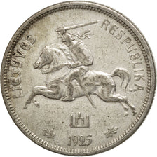 Moneda, Lituania, 5 Litai, 1925, MBC, Plata, KM:78