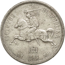 Coin, Lithuania, 5 Litai, 1925, AU(55-58), Silver, KM:78